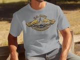 U.S. Navy Submariner Dolphins T-Shirt, Proud Submarine Veteran Gift, Military Service Tee, Naval Force Apparel, Patriotic thumbnail 6