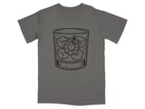Old Fashioned Charm Whiskey Glass T-Shirt thumbnail 1