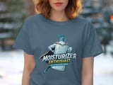 Moisturizer Enthusiast T-Shirt, Superhero Humor Tee, 24 7 Application Squad Shirt, Funny Skincare T-Shirt, Novelty Gift Idea thumbnail 5