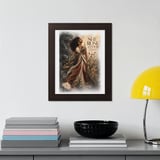 She Rose Anyway Framed Poster, Black Woman Wall Art, Inspirational Quote Poster, Resilient Divine Feminine Floral Print, Gift For Her thumbnail 11