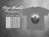Faith Over Fear Christian Youth T-Shirt | Rustic Mountain Cross Graphic Tee | Inspirational Walk By Faith Religious Top | Spiritual Nature Gift thumbnail 2