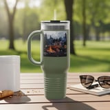 Grand Wagoneer Tumbler, The Waggy Camping Scene, Car Lover Gift, Classic SUV, Woodgrain Design, Automotive Art Tumbler thumbnail 8