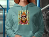 Cute Raccoon Fall Sweatshirt, Pumpkin Spice Latte Hoodie, Cozy Autumn Animal Tee, Heart Glasses Lover Apparel Gift thumbnail 12