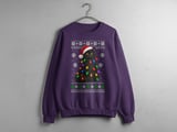 Festive Black Cat Holiday Sweatshirt thumbnail 4