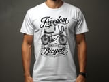 Freedom Is Riding a Bicycle | Lowrider Bike T-Shirt thumbnail 2