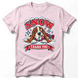 Snow Thank You Basset Hound Tee thumbnail 8
