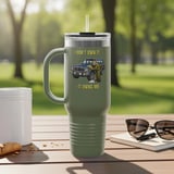 Grand Wagoneer Tumbler, Waggy Car Art, Funny Auto Tumbler, Car Lover Gift, Cool Vehicle Drinkware, Classic Car Design thumbnail 1