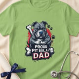 Proud Pit Bull Dad Tee | Pit Bull Dad Shirt | Pittie Dad Gift | Dog Dad Apparel thumbnail 6