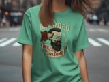 Bearded Inked Awesome T-Shirt, Tattoo Day Tee, Skull Rose, Beard Lover, Funny Graphic Shirt, Men's Women's Unisex thumbnail 10