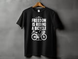 Freedom Is Riding a Bicycle | Step-Thru Cruiser Bike T-Shirt thumbnail 9