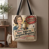 Forgotten Magazine Ad Tote Bag thumbnail 1