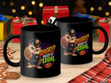Spooky Keep It Legal Police Owl Mug thumbnail 3