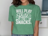 Will Play Flute For Snacks Graphic Tee thumbnail 8
