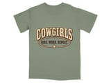 Cowgirls Ride Work Repeat Tee thumbnail 5