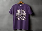 All Day Dream About Bikes | Bike Shirt thumbnail 6