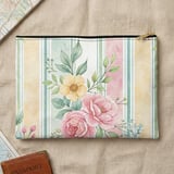 Watercolor Floral Laptop Sleeve, Romantic Peony Accessory Pouch, Shabby Chic Pastel Flower Tablet Case Gift for Her thumbnail 11