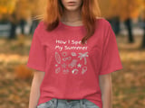 How I Spent My Summer Vacation T-Shirt | Beach Trip Doodle Graphic Tee | Teacher End of School Year Gift | Holiday Vibes Shirt thumbnail 6