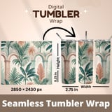 Digital Pattern, Tropical Leaves, Arches Digital Bundle, Watercolor Illustration, Digital Download, Floral Design, Palm Trees Digital thumbnail 9