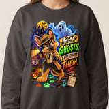 Halloween Ghosts Detective Chase Dog Sweatshirt thumbnail 15