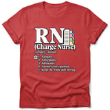 Charge Nurse Definition Tee thumbnail 3