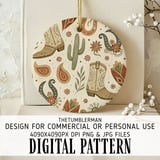 Boho Western Dreams Digital Design Size Bundle Png thumbnail 3