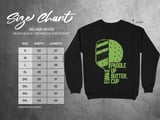 Pickleball Gildan Crewneck Sweatshirt, Paddle Up Butter, Cup, Court Warm Up thumbnail 11