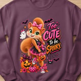 Too Cute Sally the Squirrel Halloween Sweatshirt thumbnail 16