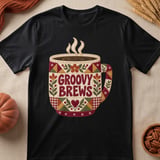 Groovy Brews Coffee Tee thumbnail 6