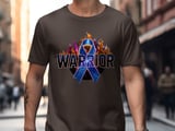 Cancer fighting t-shirt, Warrior Ribbon Tee, Blue Ribbon Support, Prostate Cancer Awareness, Fundraiser Shirt, Cancer Survivor Gift thumbnail 1