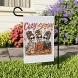 Cozy Season Skeletons Tote Bag, Messy Bun Skeleton Friends Fall Autumn Coffee Lover Halloween Spooky Cute Canvas Bag Gift Banner thumbnail 9