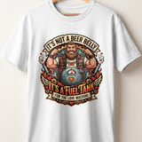 Fuel Tank Love Machine T-Shirt | Funny Beer Belly Humor Dad Shirt | Bearded Biker Husband Gift | Valentine's Day Fathers Day Tee for Him thumbnail 4