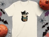 Spooky Season Black Cat Coffee Tee thumbnail 2