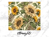 Sunflower Leopard 20oz Tumbler Wrap PNG, Floral Tumbler Design, Sublimation Design, Digital Download, Leopard Print, Cheetah Print thumbnail 4