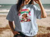 Merry and Bright Dachshund Tee thumbnail 4