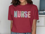 Cardiac Nurse Pastel Blocks T-Shirt thumbnail 12