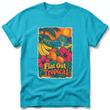 Flat Out Tropical ~ Comfort Colors Premium Tee thumbnail 5
