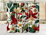 Seamless Botanical Tumbler Wrap PNG Digital Download for 20oz Skinny Sublimation, Vintage Floral Design File thumbnail 10