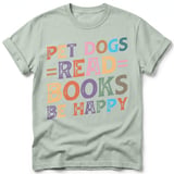 Pet Dogs Read Books Be Happy Tee thumbnail 25