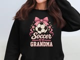 Soccer Grandma Bow Tee or Sweatshirt thumbnail 15