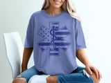 Distressed Star of Life Graphic T-Shirt thumbnail 3
