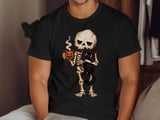 Skeleton Cat and Coffee Tee or Sweatshirt thumbnail 10