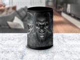 Horror Face Mug Wrap Halloween Sublimation Design Creepy Zombie Digital Download Scary Spooky PNG 11oz 15oz Mug Wrap thumbnail 5