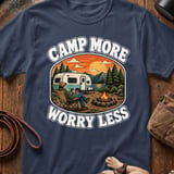 Retro Camp More Worry Less T-Shirt thumbnail 6