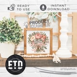 Grow Something Beautiful PNG, Floral Garden Bouquet Clipart, Cottagecore Peony Sublimation Design, Plant Mom Mother's Day Flower PNG thumbnail 15