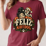 Feliz Navidog Dog Mom Tee thumbnail 14