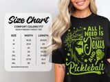 Pickleball Comfort Colors Shirt, All I Need Is Jesus And Pickleball, Vintage Graphic Tee thumbnail 14