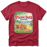 Picnic Dots ~ Comfort Colors Premium Tee thumbnail 2