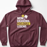 Pickleball Gildan Fleece Hoodie, Mom Grandma Pickleball Legend, Court Pullover thumbnail 3