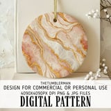 Pink Marble Tumbler Design, Gold Vein Digital Paper, Watercolor Backgrounds, Floral Junk Journal, Printable PNG, Scrapbooking Paper thumbnail 3