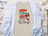 Jesus Is By My Side At Bingo Tee thumbnail 4